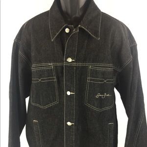 Sean John Denim Jacket Size XXL Black